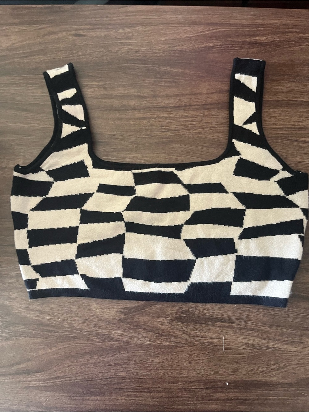 Pretty Garbage crop knit top